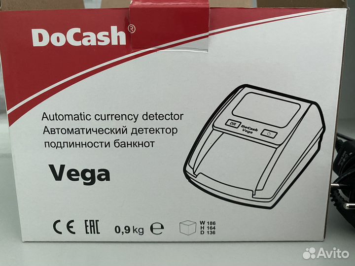 Детектор банкнот DOCash Vega