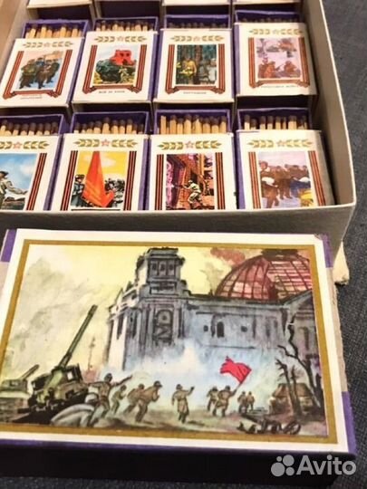 Спички коллекционные СССР 30 лет победы в ВОВ