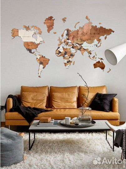 Карта мира многоуровневая