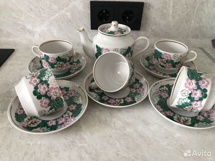 Сервиз чайный Дмитровский фарфоровый завод