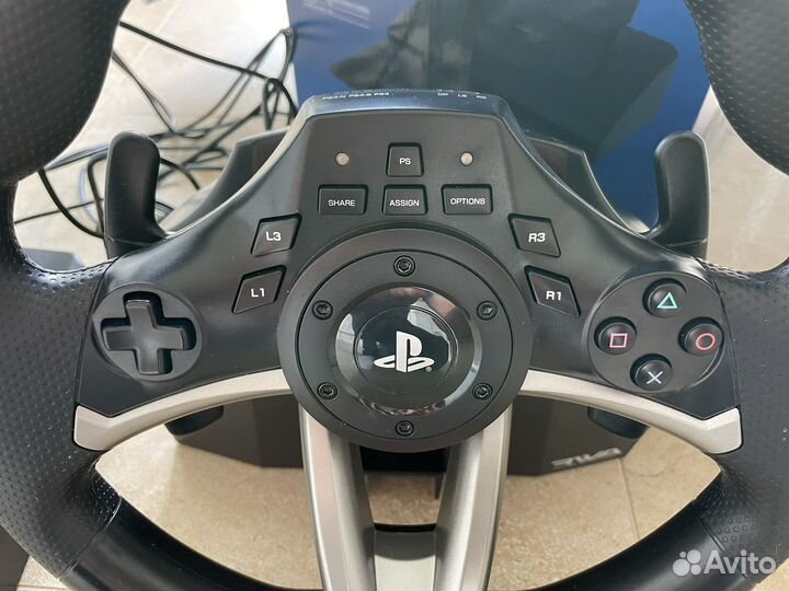Игровой руль Hori Racing Wheel apex с педалями