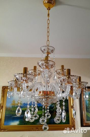 Люстра хрустальная новая /390512/9