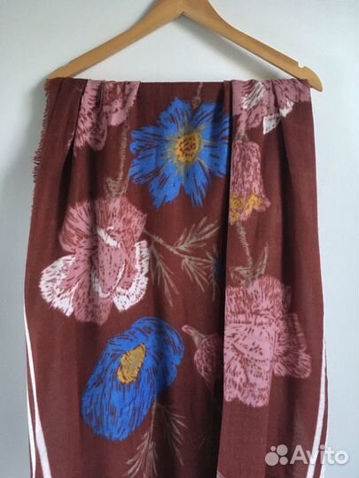 Большой кашемировый палантин шарф платок накидка