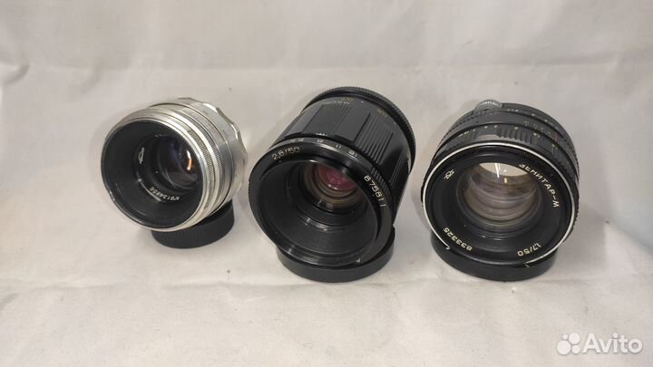 Объективы Гелиос-44; волна-9; зенитар 50/1.7