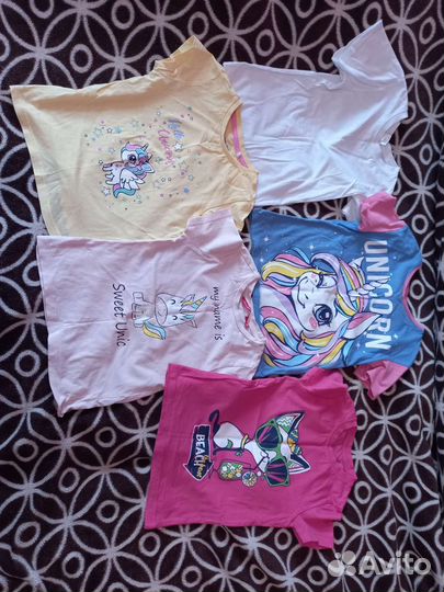 Вещи пакетом на девочку 110 116