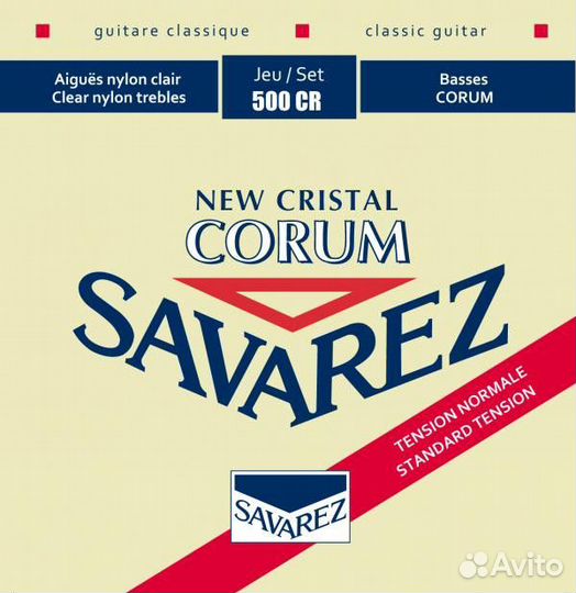 Струны для гитары Savarez 500CR Corum New Cristal