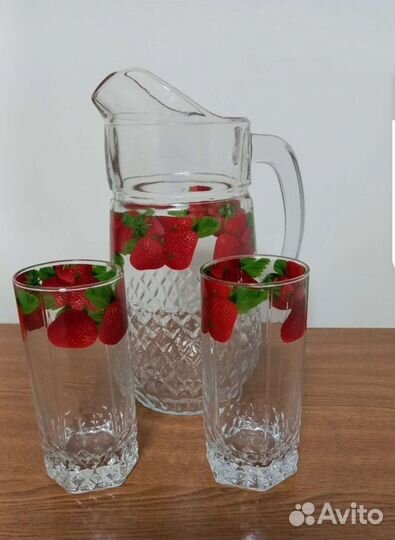 Набор посуды, графин, подносы 45см