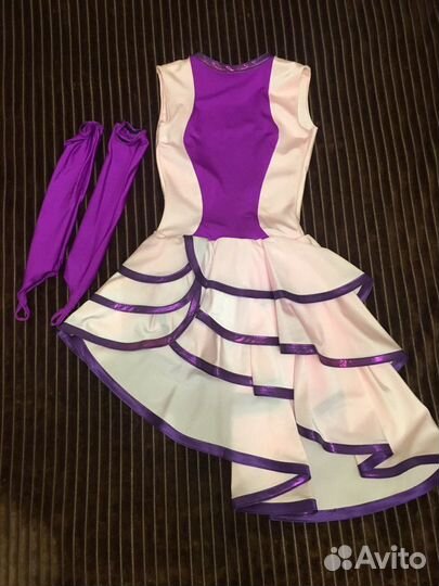 Платье для бальных танцев, 9-11 лет, рост 128-134