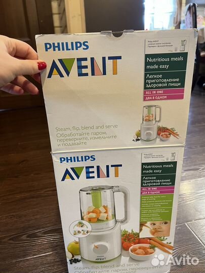 Пароварка блендер philips avent 2 в 1