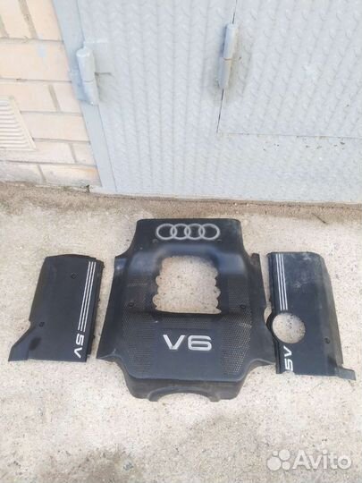 Декоративная крышка двигателя Ауди а6 с5