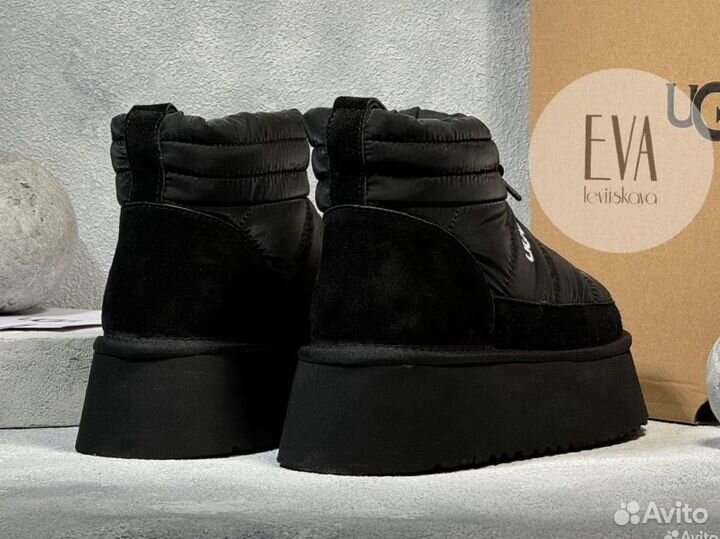 Платформа ugg женские UGG obba platform black