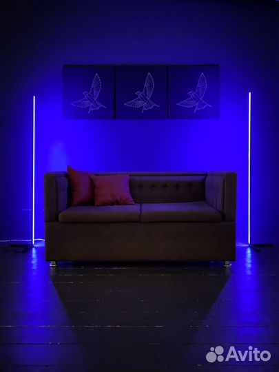 Напольный светильник торшер RGB лампа ргб ночник