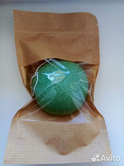 Конжаковый спонж для умывания