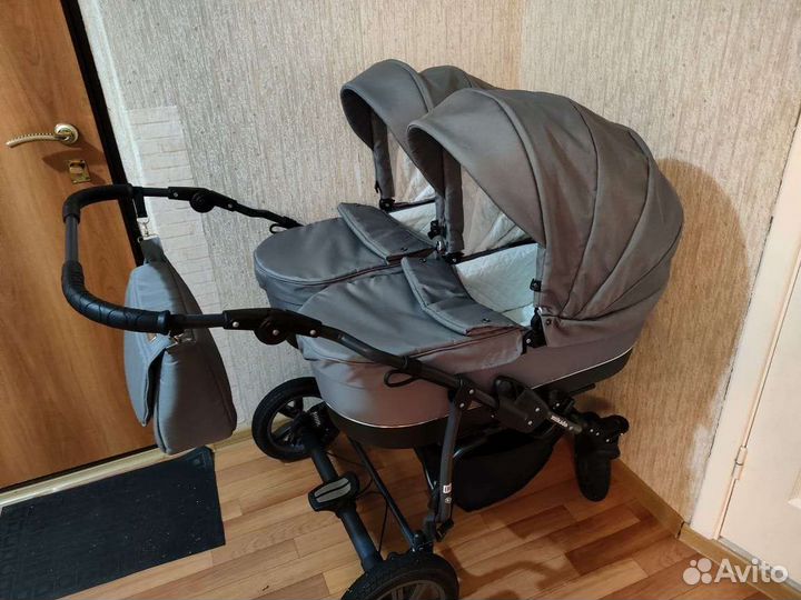 Коляска детская 2в1 для двойни