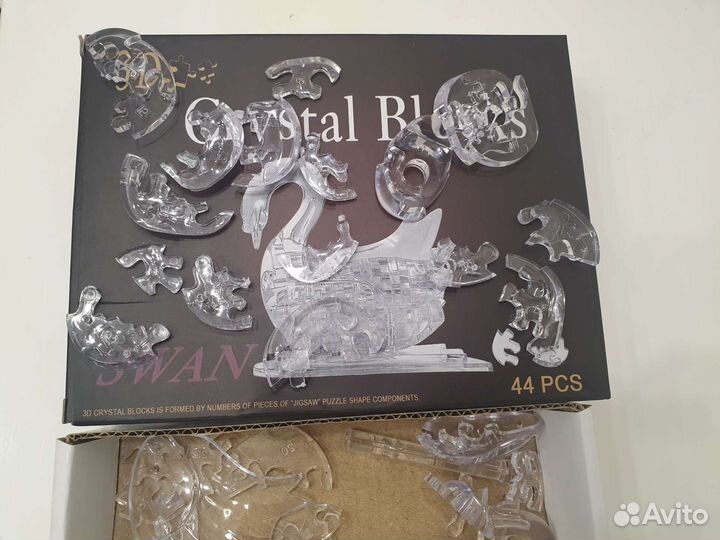 3d пазл Лебедь Crystal Blocks