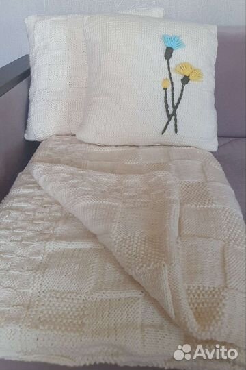 Ручная работа плед и наволочки на подушки