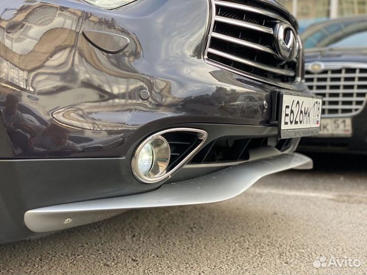 Сплиттер icon переднего бампера Infiniti fx37 qx70
