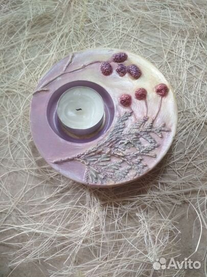 Подсвечник из гипса