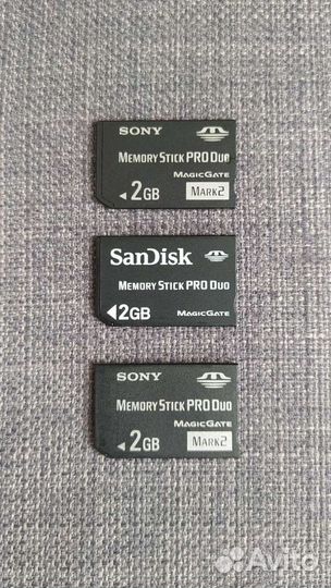 Карт памяти Sony Memory Stick PRO- DUO 4gb