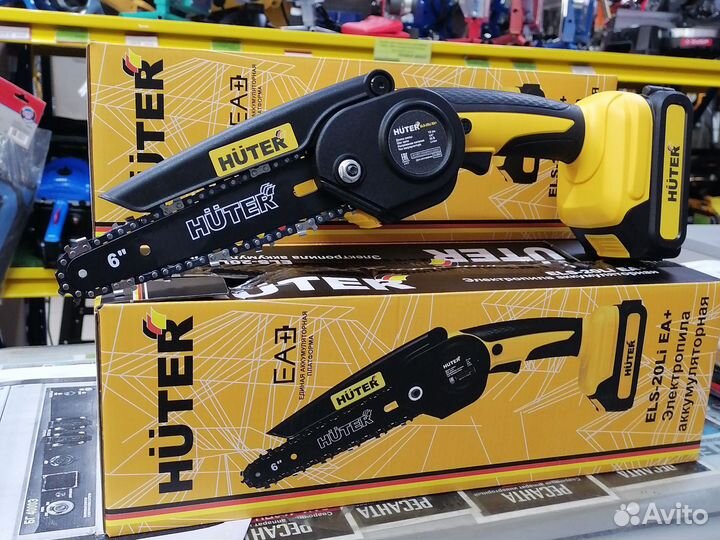 Пила мини цепная аккумуляторная huter els-20li