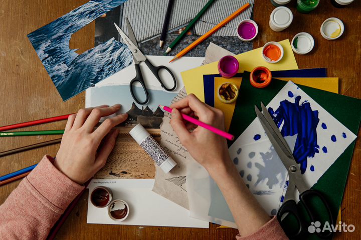 Онлайн мастер-класс: точки опоры в технике коллаж