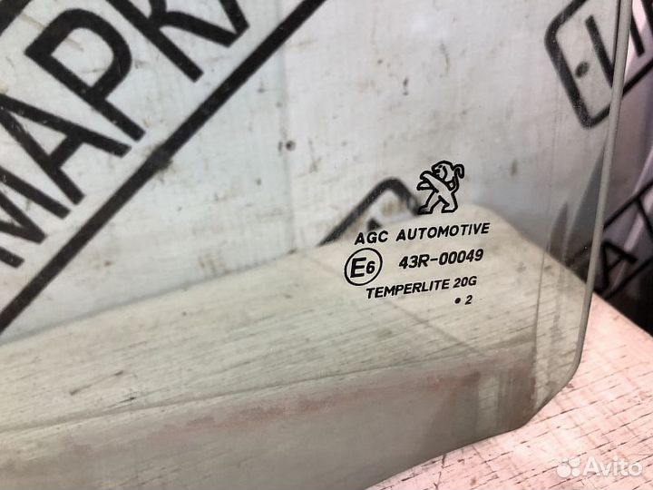 Стекло двери задней Peugeot 408 Пежо