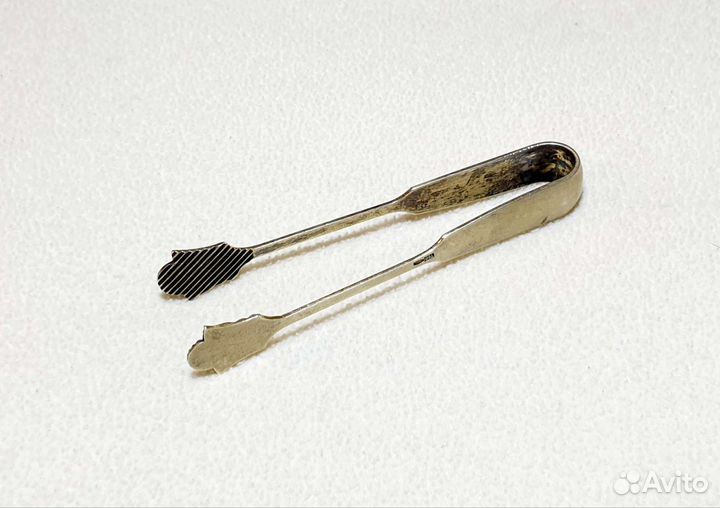 Щипцы для сахара. Серебро 875 проба, звезда