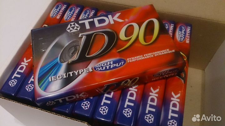 Аудиокассеты TDK D90, новые
