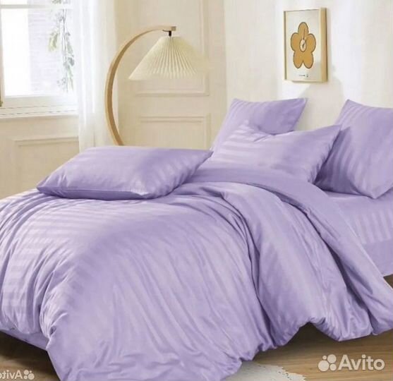 Постельное белье страйп сатин оптом