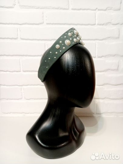 Кокошник ободок с бусинами