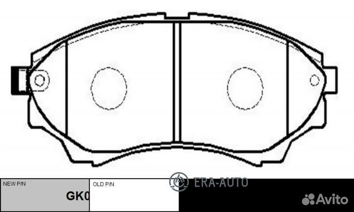 CTR GK0178 Колодки тормозные дисковые передние For