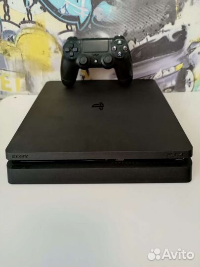 PS4 slim 1 tb + 12 мес. PS Plus Extra 300 игр