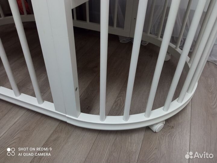 Детская кровать для новорожденных круглая