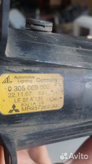 Птф противотуманка правая Mitsubishi Lancer 10