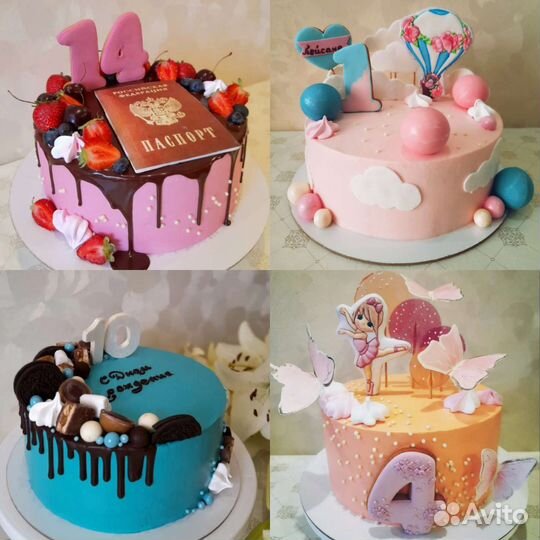 Торты, бенто торты, десерты на заказ