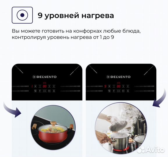 Индукционная варочная панель delvento V60I74S120