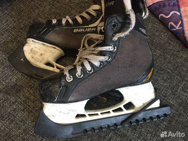 Хоккейные коньки bauer 33,5