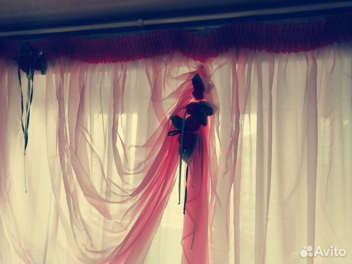 Тюль для кухни очень красивый