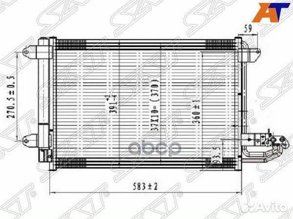 Радиатор кондиционера Audi A3 96-13 / Skoda Oct