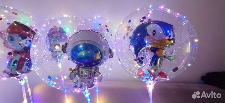 Светодиодные шарики на палочке