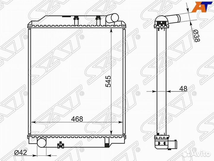 Радиатор охлаждения Toyota Dyna