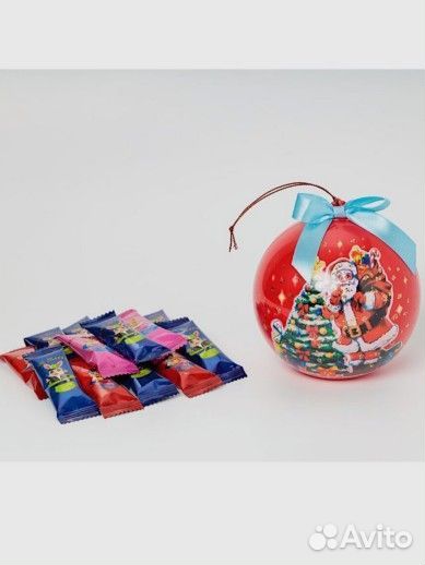 Шар новогодний с конфетами