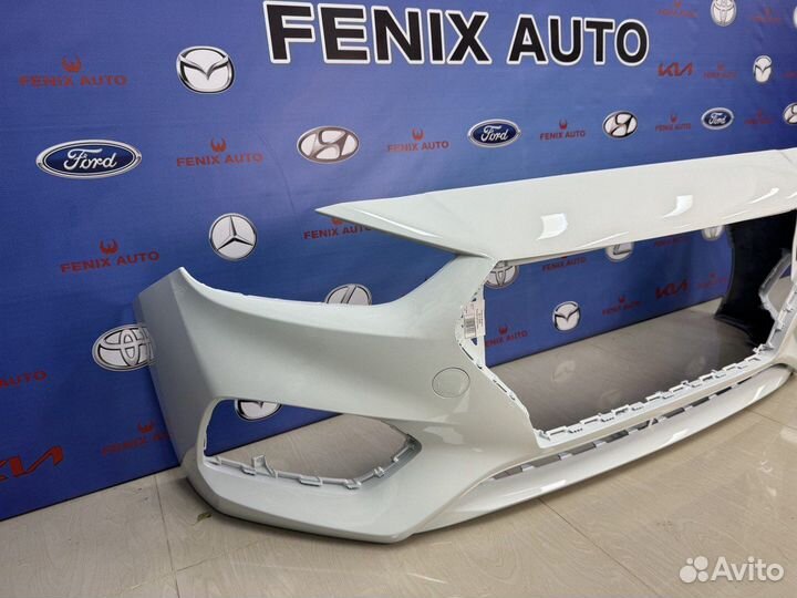 Бампер Хендай Солярис 2 с 17-20 Белый дорестайлинг