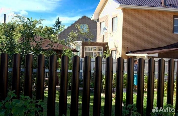 Забор металлический, ворота качественно