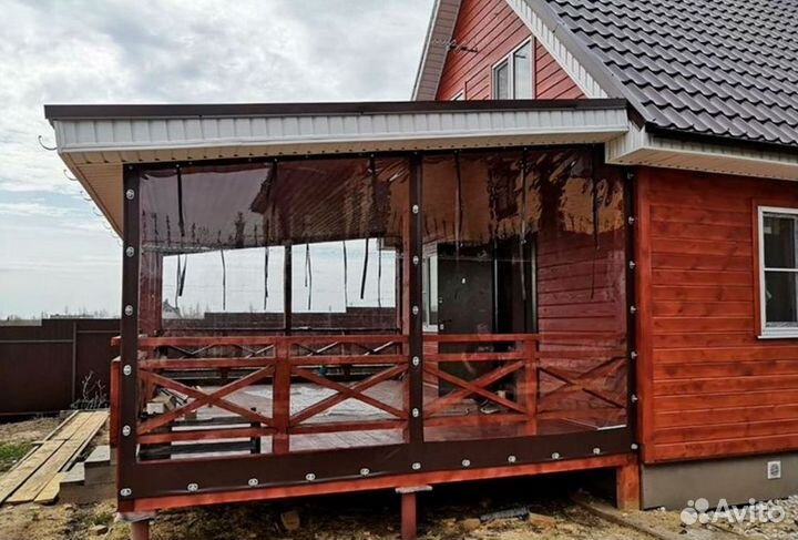 Мягкие окна для беседки