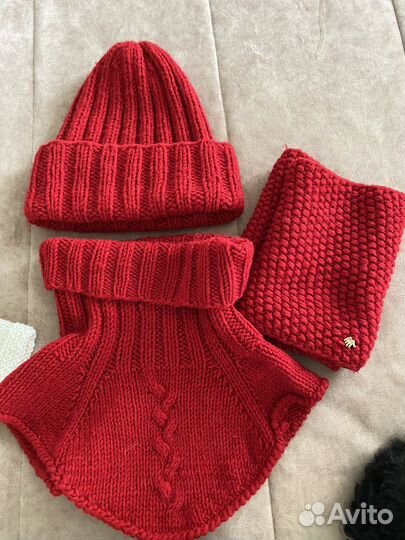 Шапки и манишки: кашемир,шерсть,пух норки