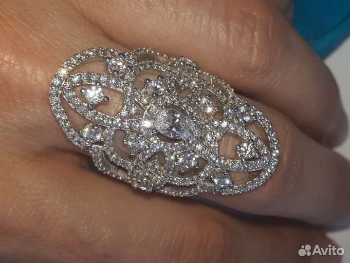 Кольцо с бриллиантами 585