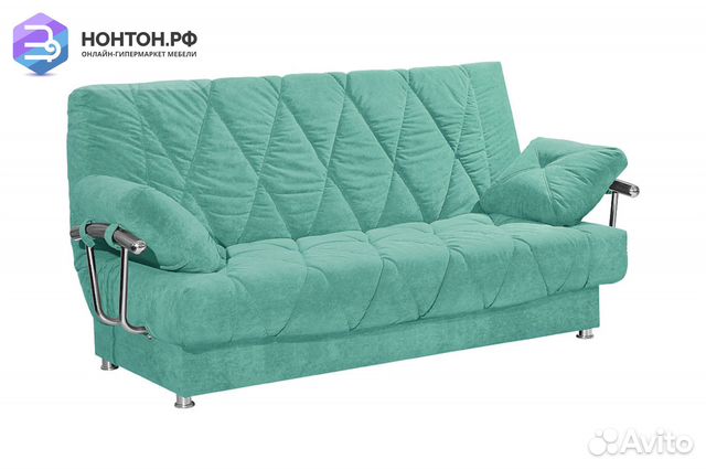 Диван книжка Сити-2 бирюзовый