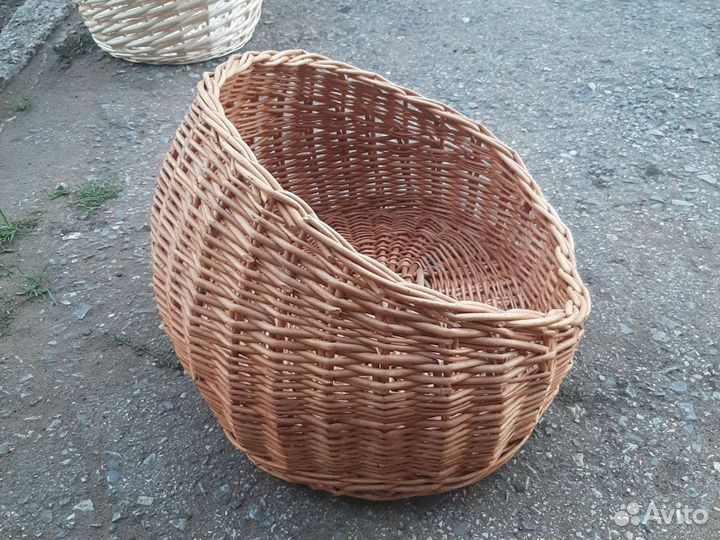 Лежанка плетёная для кошек