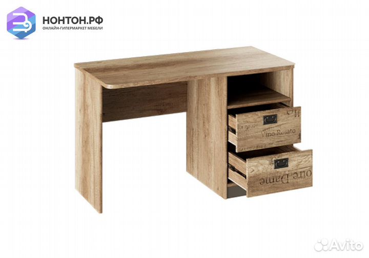 Письменный стол Пилигрим дуб каньон светлый / фон